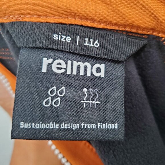 Reima Vantti Softshell Jacket Kids Size USA 6Y NWT Full Zip Cinnamon Brown - Picture 10 of 13
